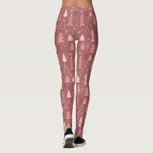 Leggings kerstboompatroon (Achterkant)