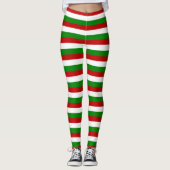 Leggings kerststrepen (Voorkant)