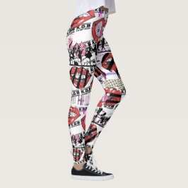 Leggings KGB Red Juicy Lips McFly