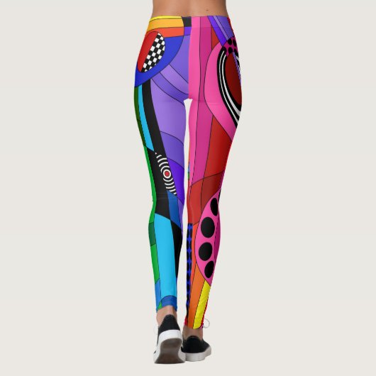 Leggings - Kleur in lijnen (Achterkant)