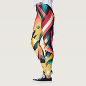 Leggings - Kleurrijk geometrisch ontwerp (Links)