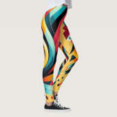 Leggings - Kleurrijk geometrisch ontwerp (Rechts)