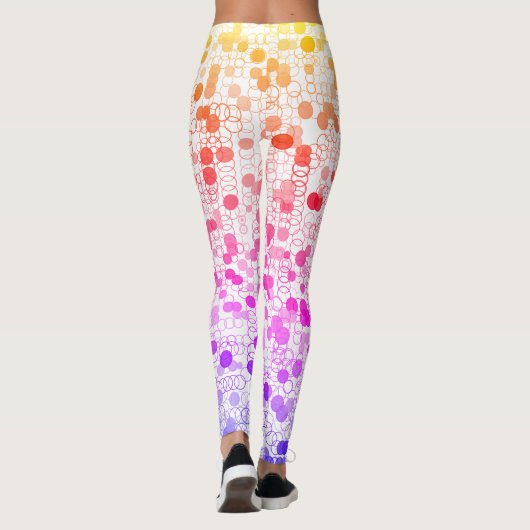 Leggings kleurrijke cirkels (Achterkant)