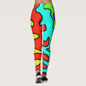 Leggings kleurrijke kunst leuk (Achterkant)