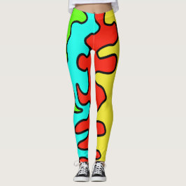 Leggings kleurrijke kunst leuk