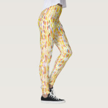 Leggings kleurrijke regenboogkleurige Raindrop Pat