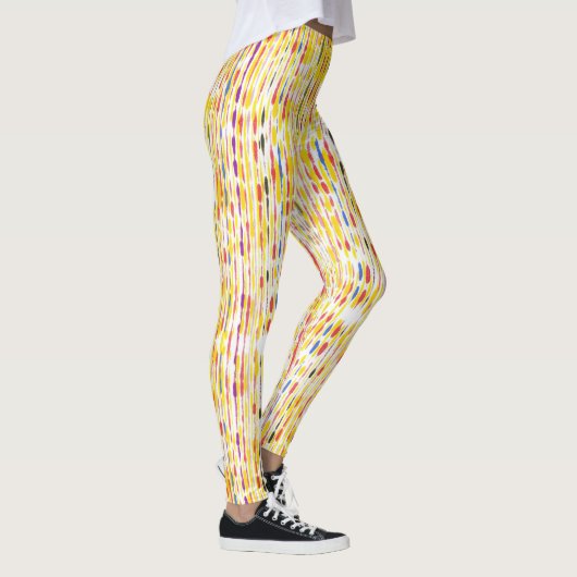 Leggings kleurrijke regenboogkleurige Raindrop Pat (Rechts)
