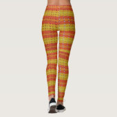 Leggings - Kroonbandjes in Oranje en geel (Achterkant)