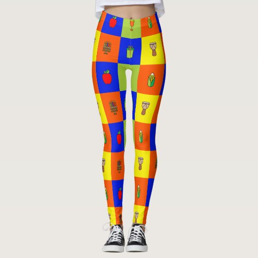 leggings kwanzaa colorblock (Voorkant)