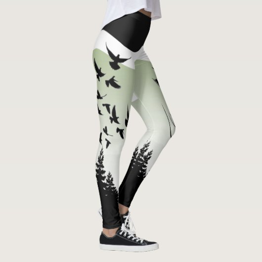 Leggings la naturaleza y pájaros (Rechts)