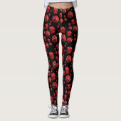 Leggings Lang Rood Zwart Dobbelstenen (Voorkant)