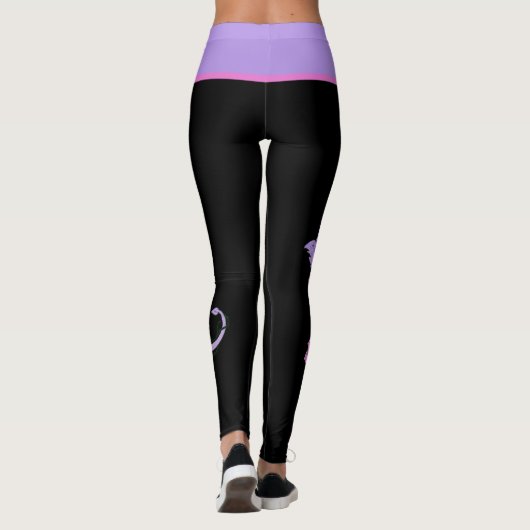 Leggings Lavender Dragon (Achterkant)