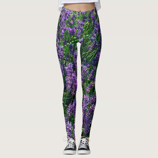 Leggings Lavender Fields (Voorkant)