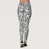 Leggings leopardo en gris con blanco. (Achterkant)