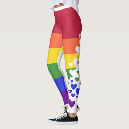 Leggings - LGBTQI Vlaggenvliegende harten