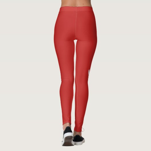 Leggings Love Script Red Valentijnsdag (Achterkant)