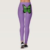 Leggings Lymeziekte Bewustzijn met Vlinder (Achterkant)