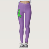 Leggings Lymeziekte Bewustzijn met Vlinder (Voorkant)
