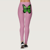 Leggings Lymeziekte Bewustzijn met Vlinder (Achterkant)