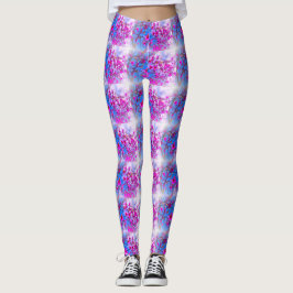 Leggings Magnolia Tree Pattern