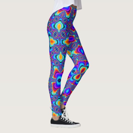 LEGGINGS MARDI GRAS (FRACTALE EXPLOSIE) (Rechts)