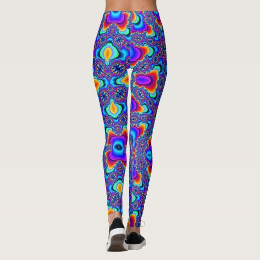 LEGGINGS MARDI GRAS (FRACTALE EXPLOSIE) (Achterkant)