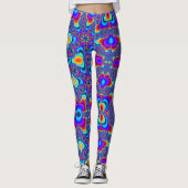 LEGGINGS MARDI GRAS (FRACTALE EXPLOSIE) (Voorkant)