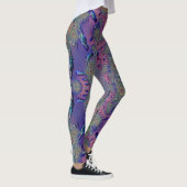Leggings ~mauve blue green 3D ~ Original (Rechts)
