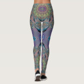 Leggings ~mauve blue green 3D ~ Original (Achterkant)