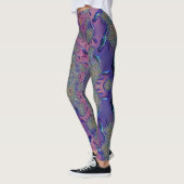 Leggings ~mauve blue green 3D ~ Original (Links)
