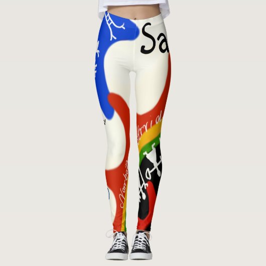 Leggings med samiska tecken och färger! (Voorkant)