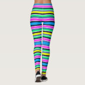 Leggings/Meerkleurige strepen Leggings (Achterkant)