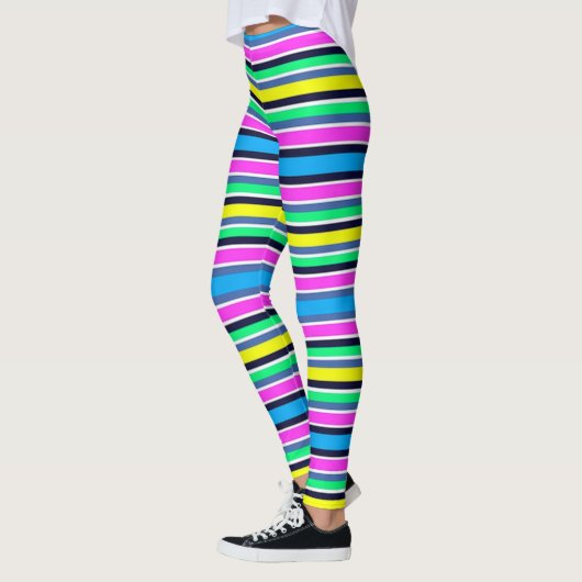 Leggings/Meerkleurige strepen Leggings (Links)