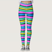 Leggings/Meerkleurige strepen Leggings (Voorkant)