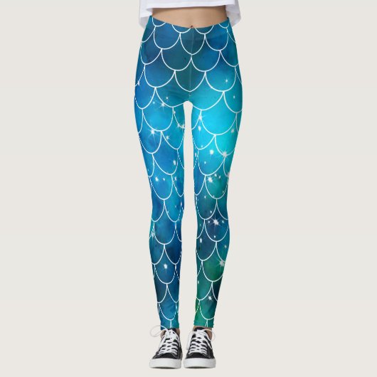 Leggings Mermaid Pattern (Voorkant)