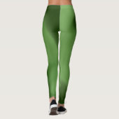 Leggings met abstract Groen Ontwerp van de Stroom (Achterkant)