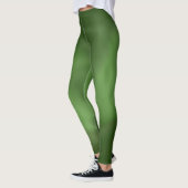 Leggings met abstract Groen Ontwerp van de Stroom (Links)