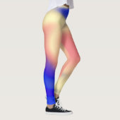 Leggings met Abstract kleurig stroomontwerp (Rechts)
