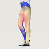 Leggings met Abstract kleurig stroomontwerp (Links)