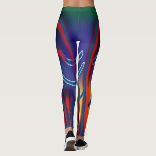 Leggings met abstracte kunst (Achterkant)