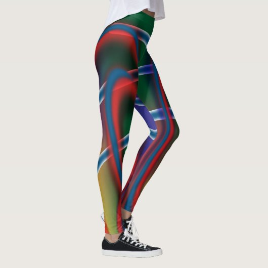 Leggings met abstracte kunst (Rechts)