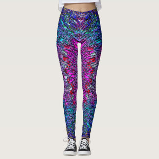 Leggings met abstracte kunst