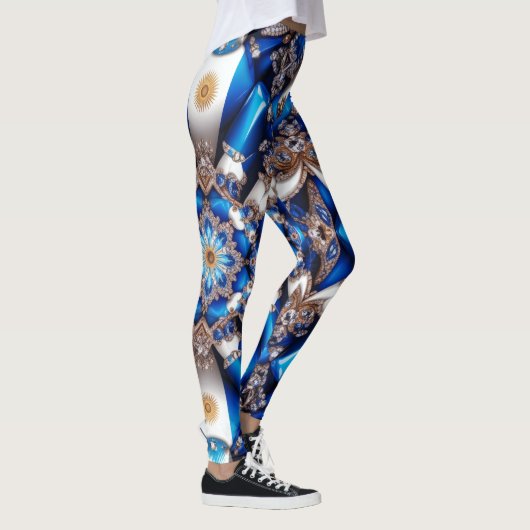 Leggings met Argentijnse kleuren ontwerp (Rechts)