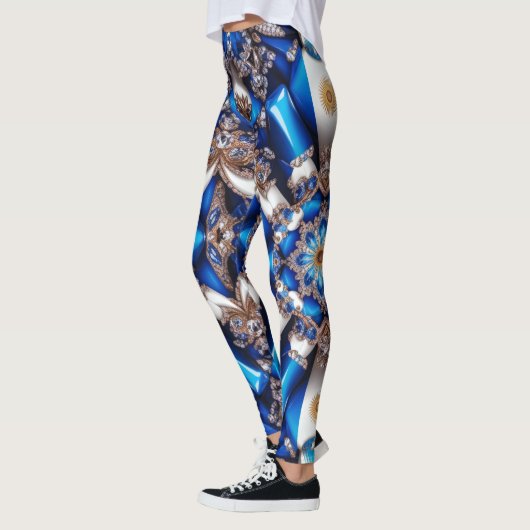 Leggings met Argentijnse kleuren ontwerp (Links)