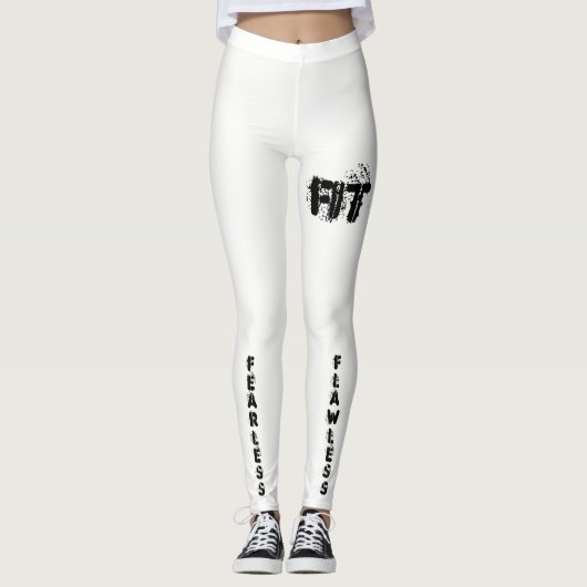 Leggings met bedrukte fitness (Voorkant)