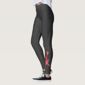 Leggings met beeldschets - rode ster (Links)