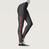Leggings met beeldschets - rode ster (Rechts)