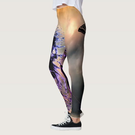 LEGGINGS MET BEHAALDE TIGER EN STORM SKY (Links)