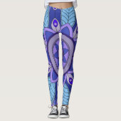 Leggings met blauw (Voorkant)