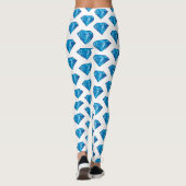 Leggings met blauw diamant (Achterkant)